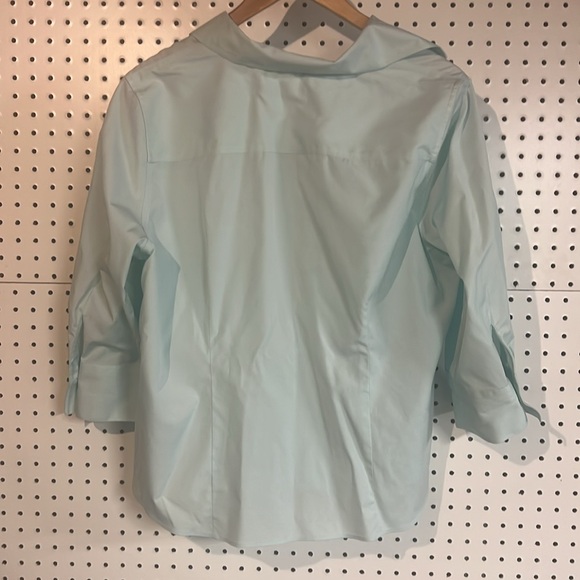 Talbots wrinkle free button down, Mint green, 16 WP - Picture 3 of 3